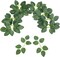 50pcs Artificial Green Leaves Bulk Rose Leaves Artificial Greenery Fake Rose Flower Leaves for Decoration